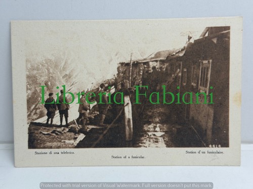 Ww1 stazione una teleferica - ww1, di