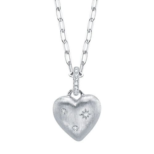Diamante cuore stella collana - cuore,