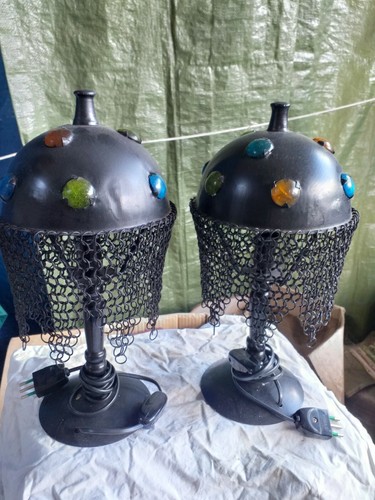 Coppia abajour etnici vintage - ,