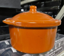 AZOFRA PENTOLA CILINDRICA IN COCCIO TERRACOTTA CON COPERCHIO 16 - 18 -20 - 22 cm