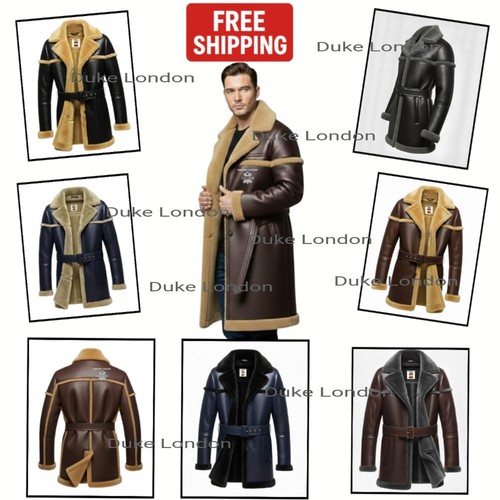 Cappotto lungo uomo vera pelle