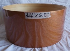 Fusto in Acero Maple 14" x 6,5" orange gold sparkle per rullante di batteria ?