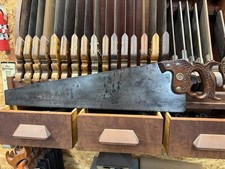 Seghetto a strappo Wicked Sharp epoca 1910 H. Disston & Sons n.12 26" 5 1/2 PPI limato a mano