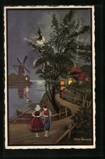 Cartolina artistica firmata