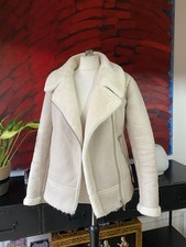 Giacca biker donna beige finto