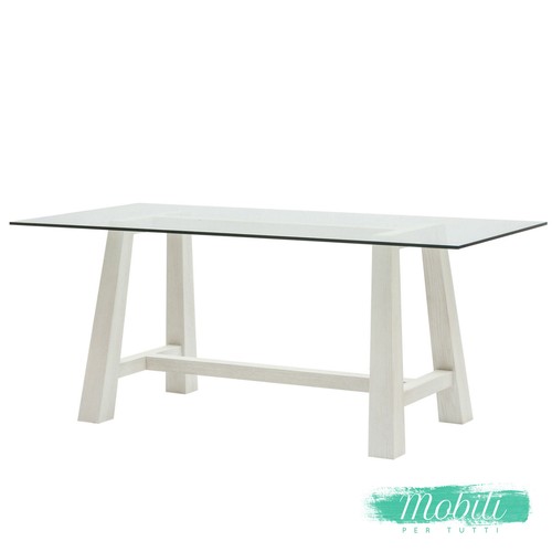 Tavolo struttura rovere - struttura, bianco