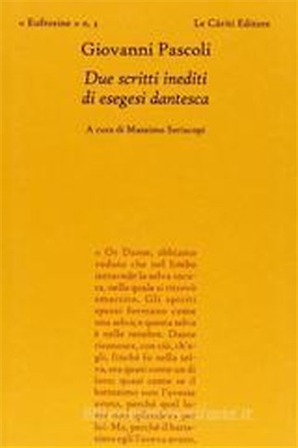 Pascoli giovanni due - pascoli,giovanni.,