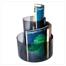 Portariviste Girevole Vintage Cini&Nils Studio OPI Milano 1969 Trasparente