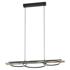 Modern LED Black Chandelier