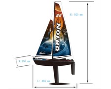 Barca a vela Orion Red 2,4 GHz