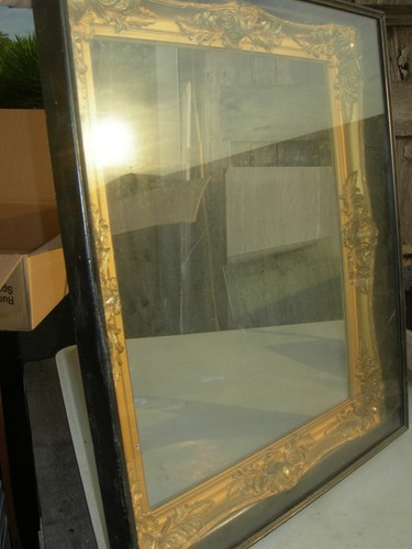 Cornice antica con vetro - cornice,