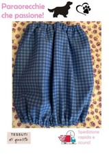 PARAORECCHIE COPRI ORECCHIE CUFFIETTE CUFFIA PER COCKER CAVALIER KING COTONE