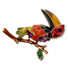  Spilla a forma di pappagallo