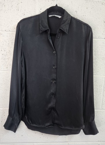 Camicia blusa zara nera - camicia,