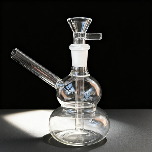 Glass bong gourd portable - 4",