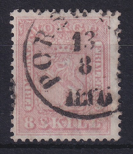 Norvegia 1863 francobollo