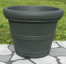 Vaso Campana Liscia Doppio Bordo 69xh56 cm Resina per piante da esterno giardino