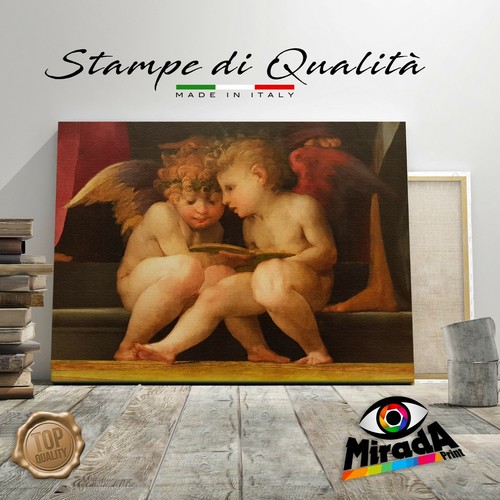 Quadro rosso fiorentino putti - rosso,