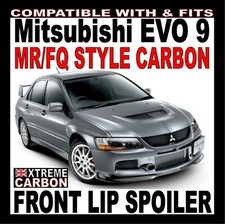Spoiler labbra anteriore stile carbonio MR/FQ360 ""Adatto" a Mitsubishi Evo EVOLUTION 9 