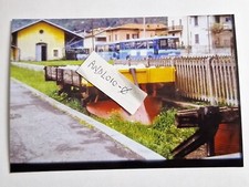 Fotografia Ferrovia SNFT Carro pianale a sponde basse con Spartineve Maggio 1988