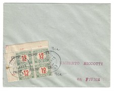 1919 Fiume - Busta affrancata