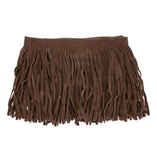 Bordo con frange in pelle PU