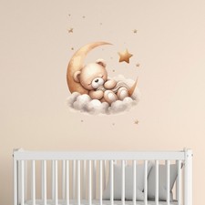 Adesivo murale orsetto luna - murale, su