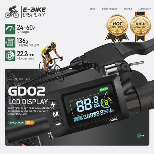 Bicicletta elettrica lcd gd02 - elettrica,