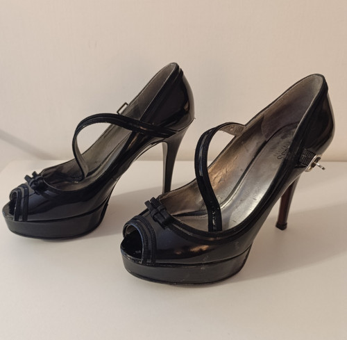 Guess scarpe donna nere tacco - guess,