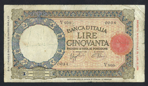 Regno italia biglietto - regno, d'italia