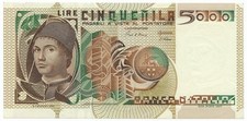 5000 LIRE RITRATTO D'UOMO