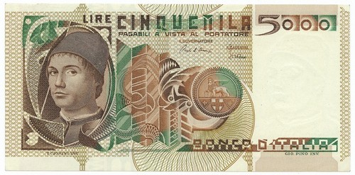 5000 lire ritratto uomo - ritratto, d'uomo