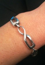 OTTAVIANI argento 925 bellissimo BRACCIALE vintage originale anni 70. 