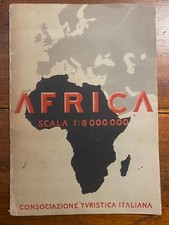 CARTINA AFRICA - SCALA 1:8000000 - CONSOCIAZIONE TURISTICA ITALIANA - 