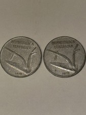 2 Monete 10 Lire Repubblica