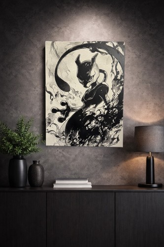 Mewtwo pokemon wall art canvas - mewtwo,