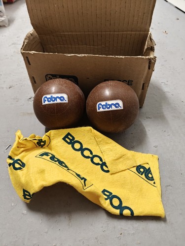 Coppia bocce fabra vintage - fabra,
