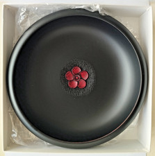 Piatto Vassoio Nikko-bori con fiore di prugna intagliato - 18,4 cm.