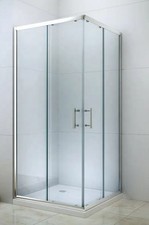 BOX DOCCIA CABINA ANGOLARE ANTA SCORREVOLE 6MM TRASPARENTE  70x90 H195