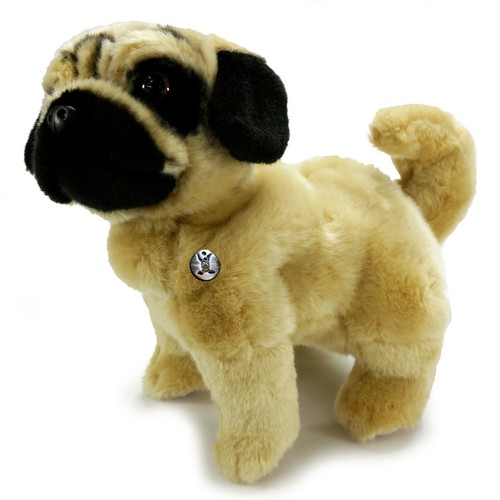 Carlino peluche cane piedi - peluche,