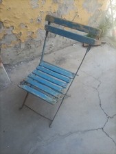 Sedia Giardino Antica Originale Bistrot Francia 1900 