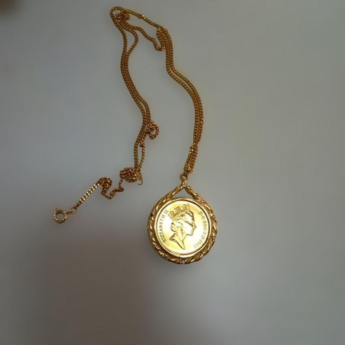 Collana con moneta elisabetta - con,