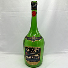 1971 green glass - green, red