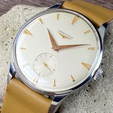 LONGINES CALATRAVA Rif. 7163 OROLOGIO UOMO VINTAGE anni '60 revisionato!
