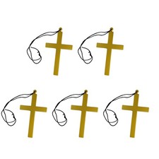 5pcs oro croce di plastica