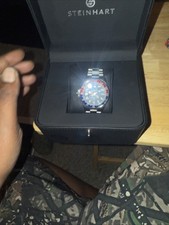 Orologio Steinhart Ocean One Gmt 39mm Acciaio Inox Rosso/Blu Molto Bello