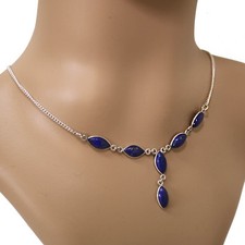 Lapislazzuli Argento Collana