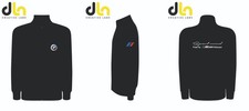 Felpa zip tributo bmw nera - felpa,
