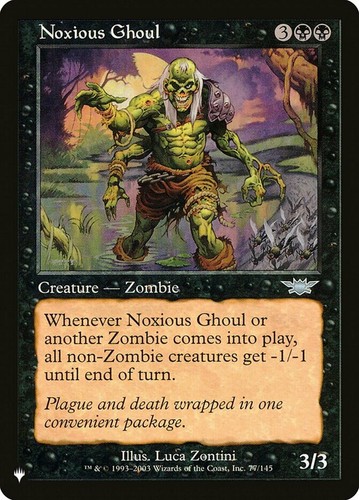 Noxious ghoul the list - noxious,