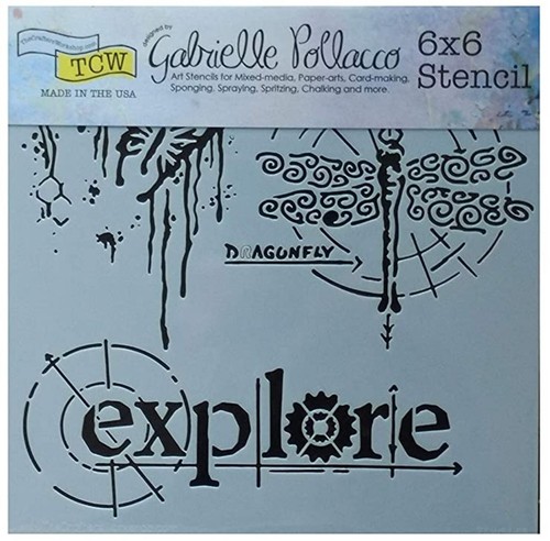 Stencil giardino ala - stencil,